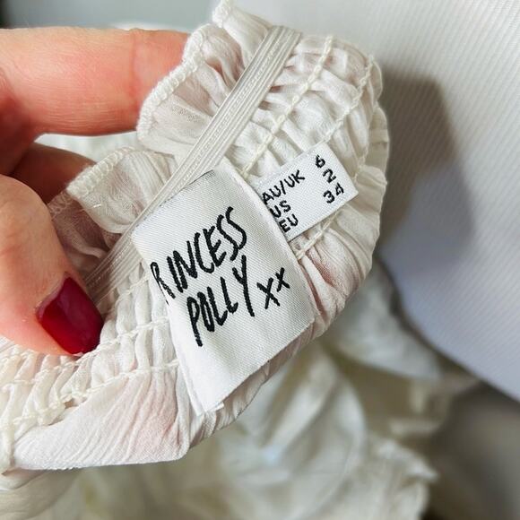 Princess Polly White Jolee Crop Top - Picture 4 of 9